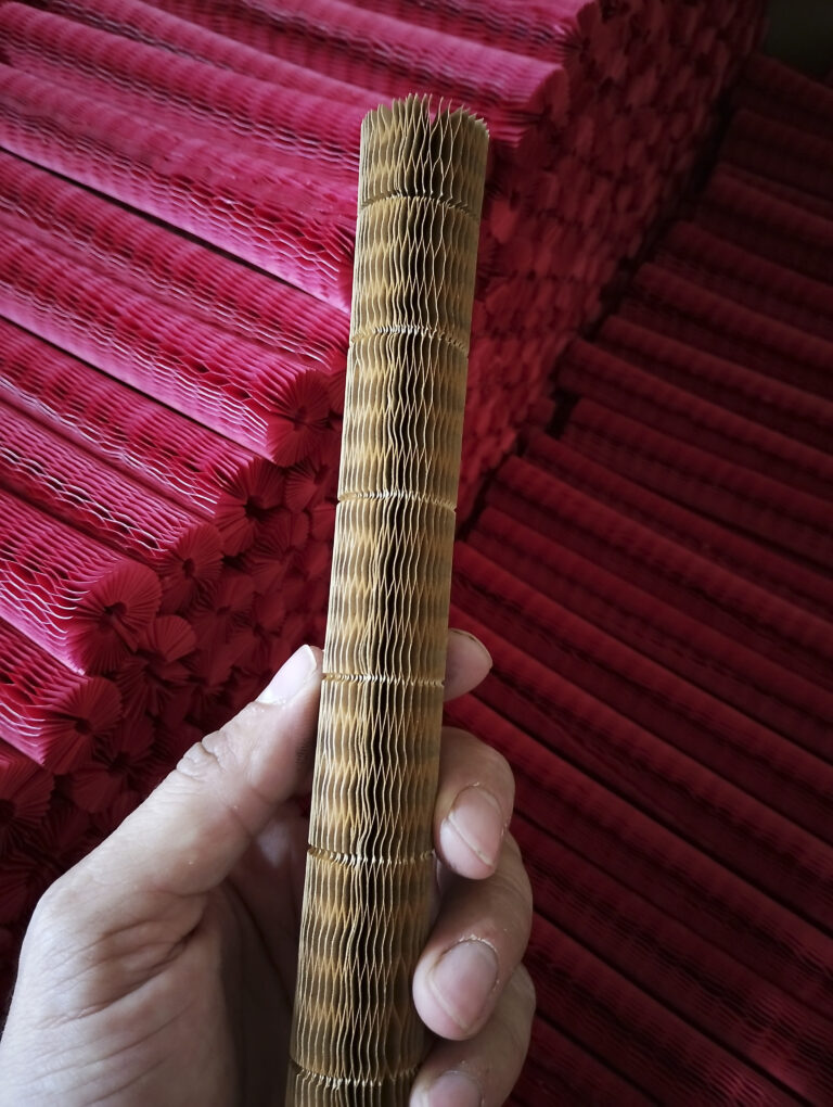 Struktura papierowego rękawa honeycomb